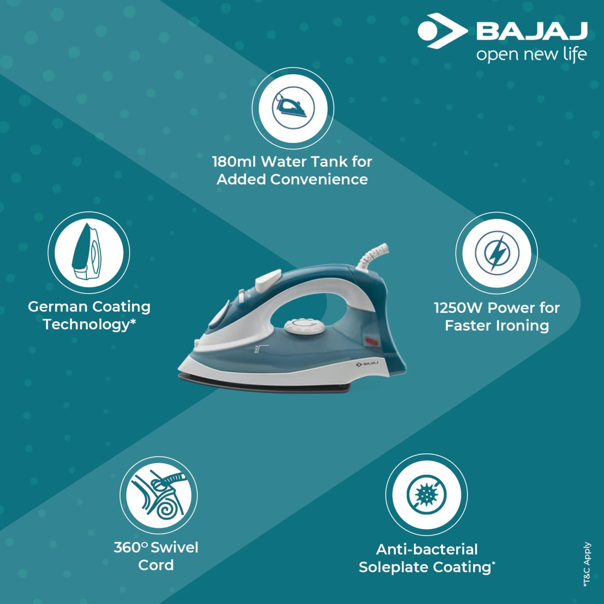 Bajaj MX3 Neo Steam Iron