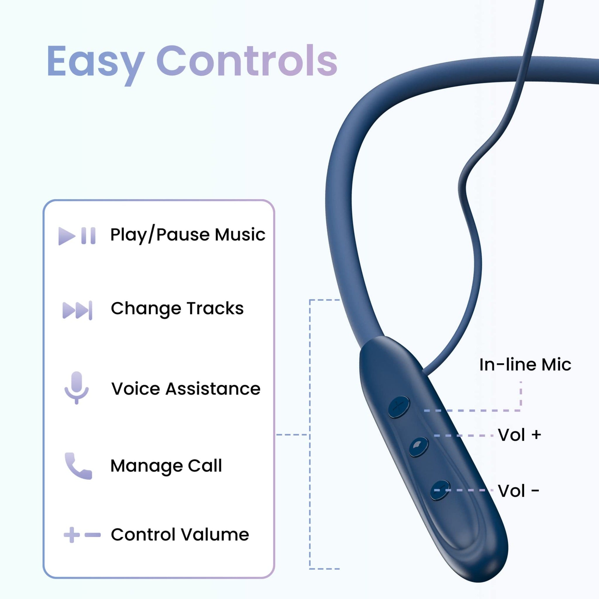 Ambrane Bluetooth Headset with Mic - ANB33 Pro