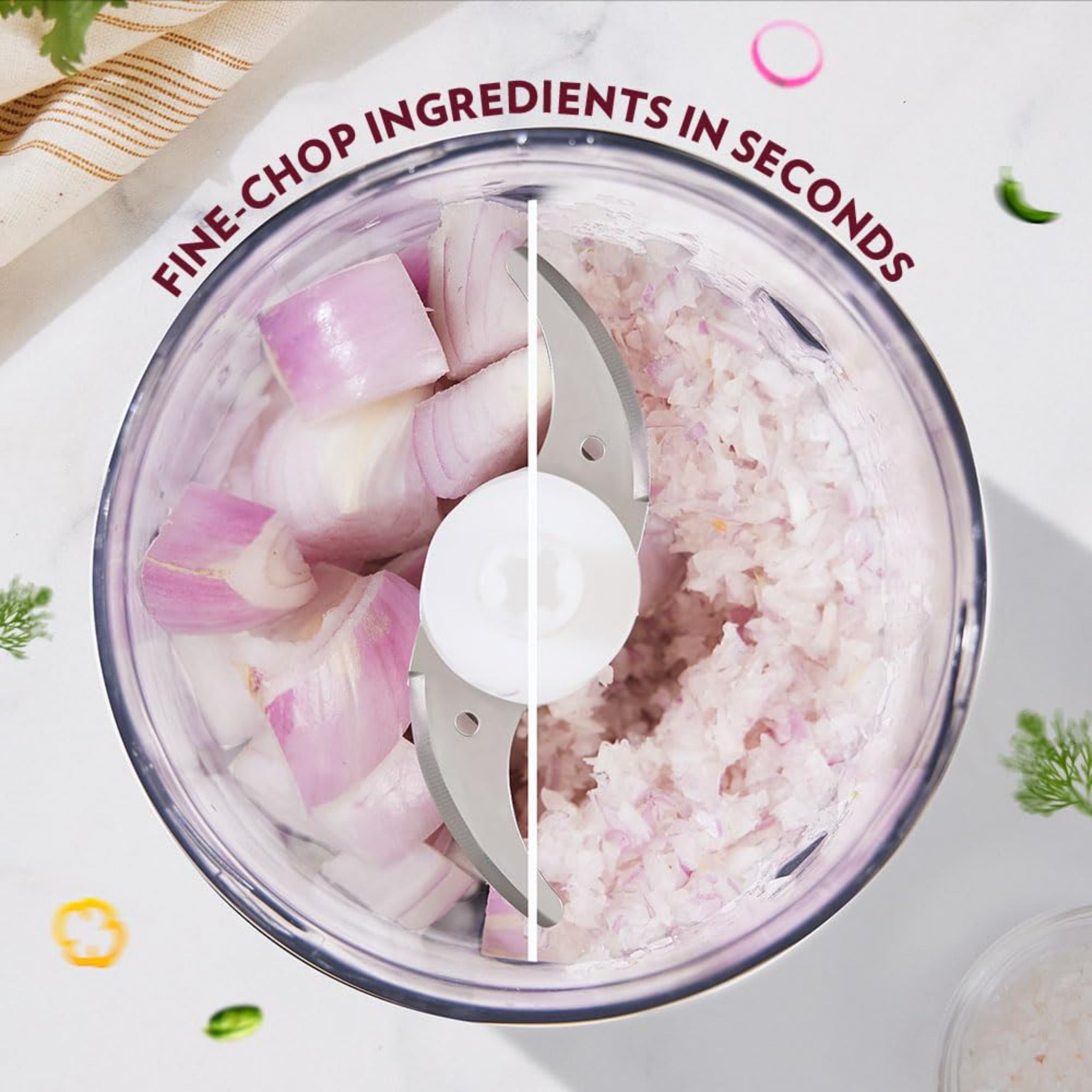 Borosil Chef Delite Chopper with 2 blade sets