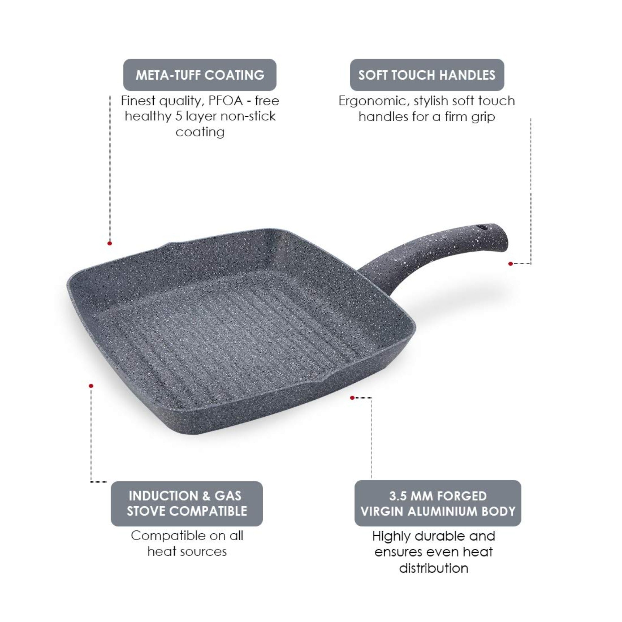 Granite 24Cm Grill Pan