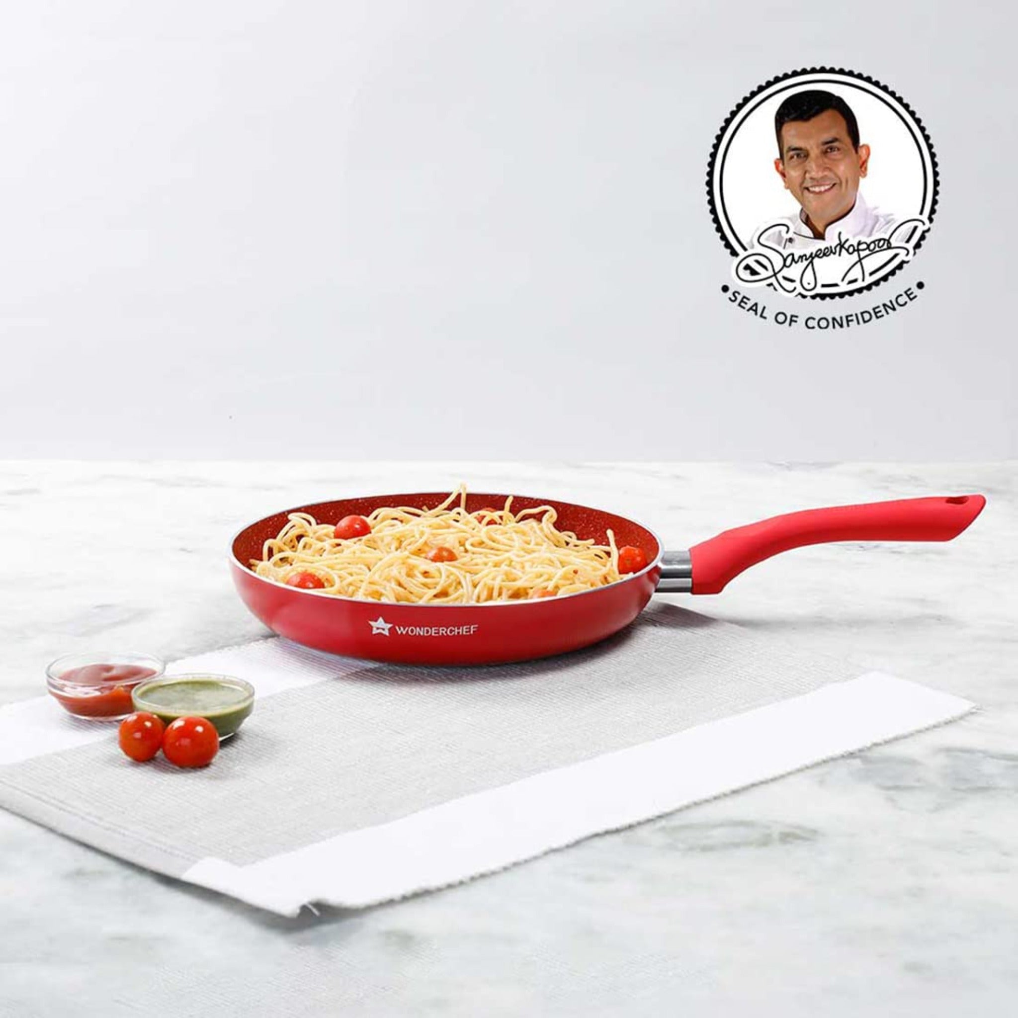 Royal Velvet 24Cm Fry Pan Red