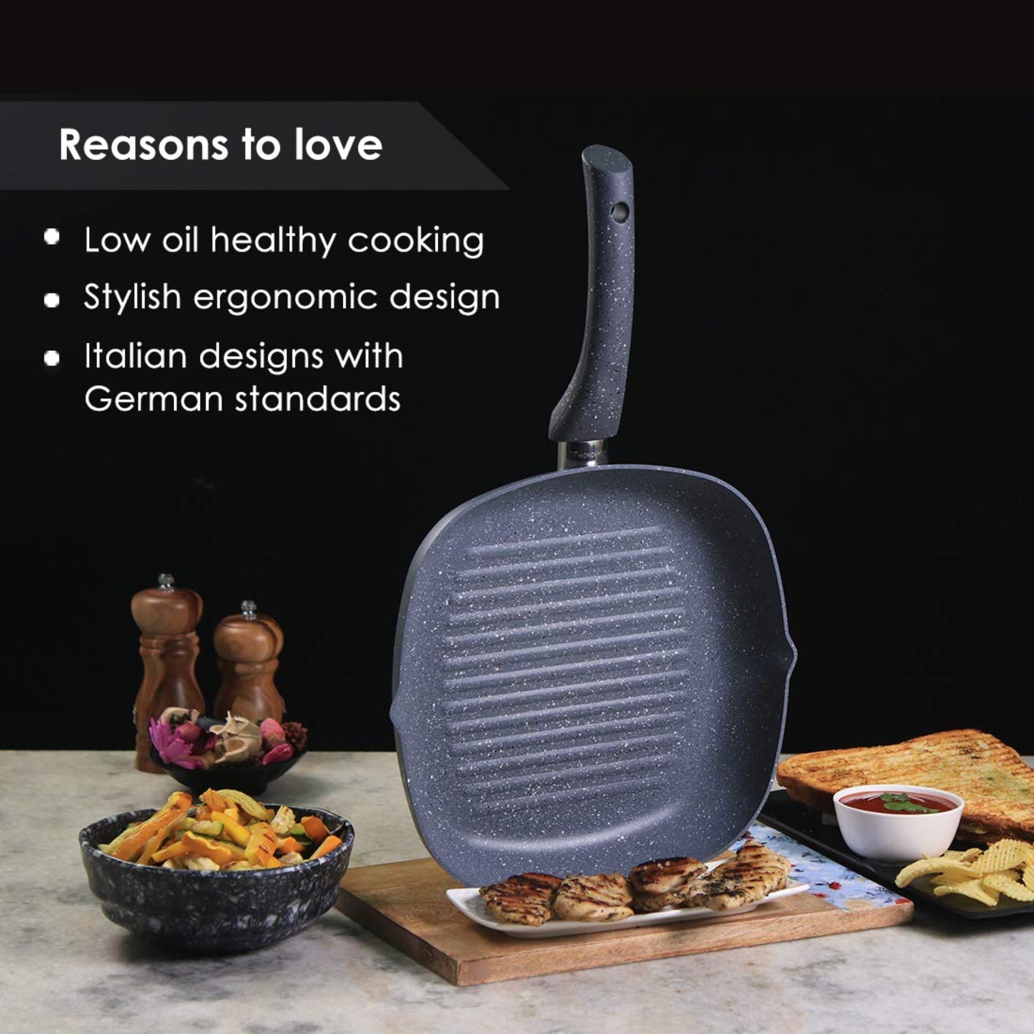 Granite 24Cm Grill Pan