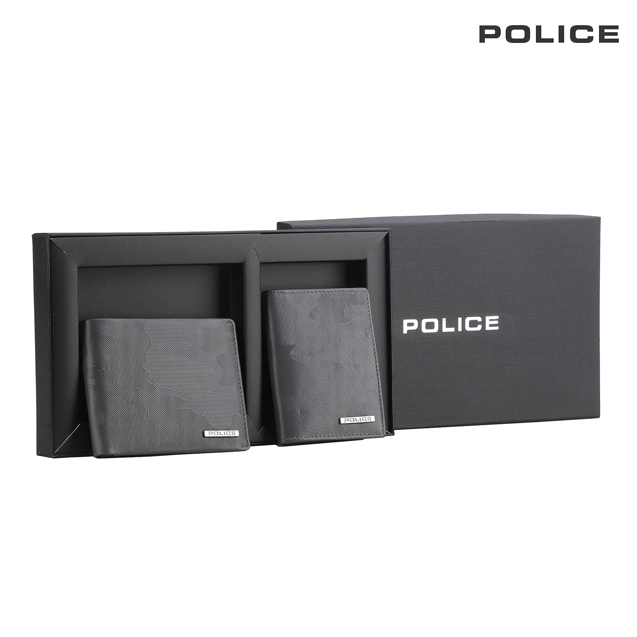 Police Gift Set Of Wallet+ Credit Card Case