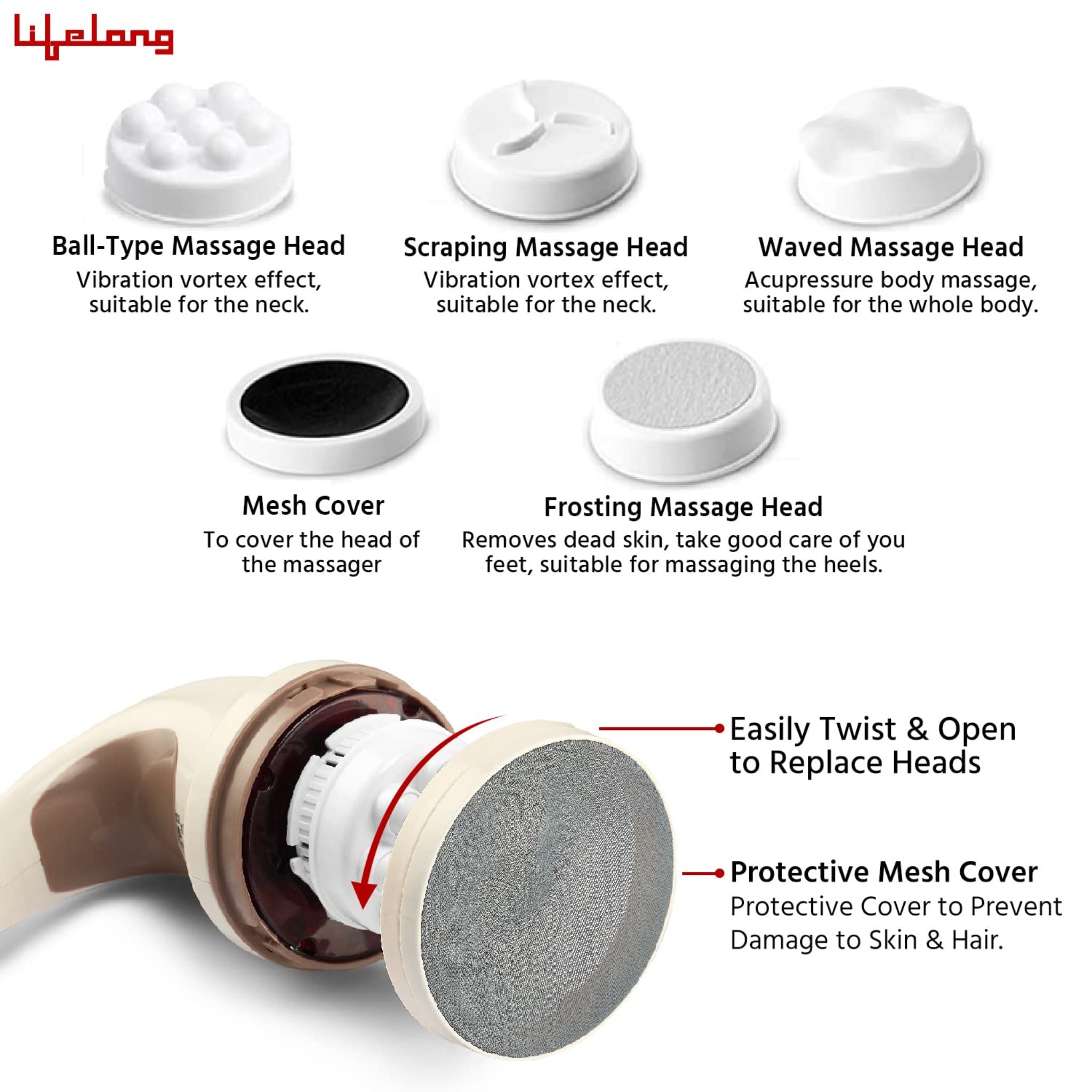 Lifelong Llm27 Electric Handheld Full Body Massager