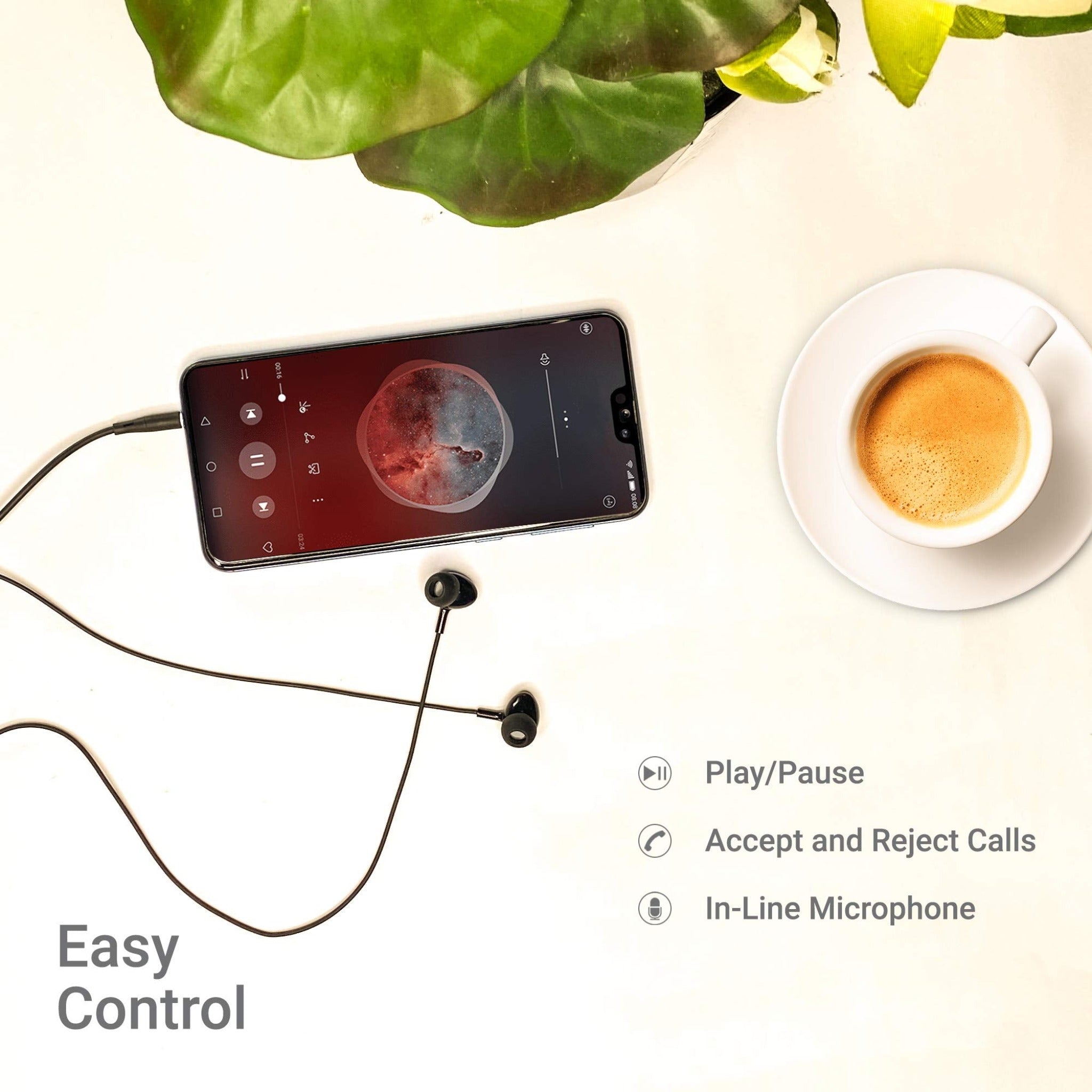 Ambrane Wired Earphone with superior sound Quality - String 11