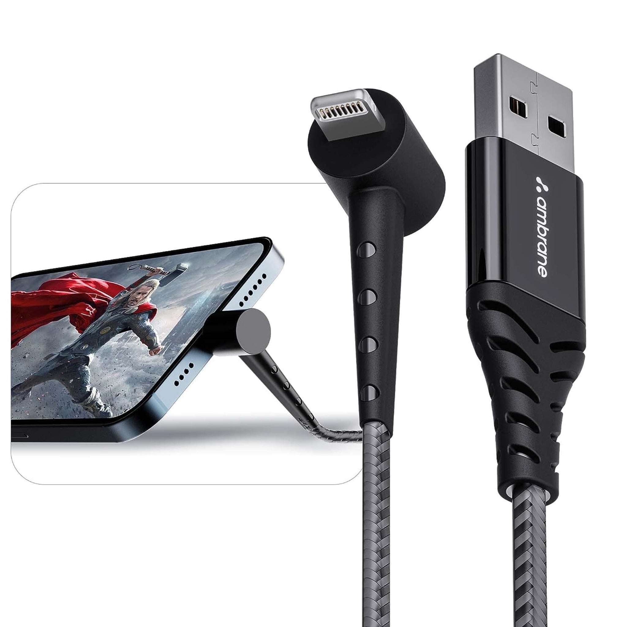 Ambrane 12W fast charging with standing support (iphone) - ABSL - 15