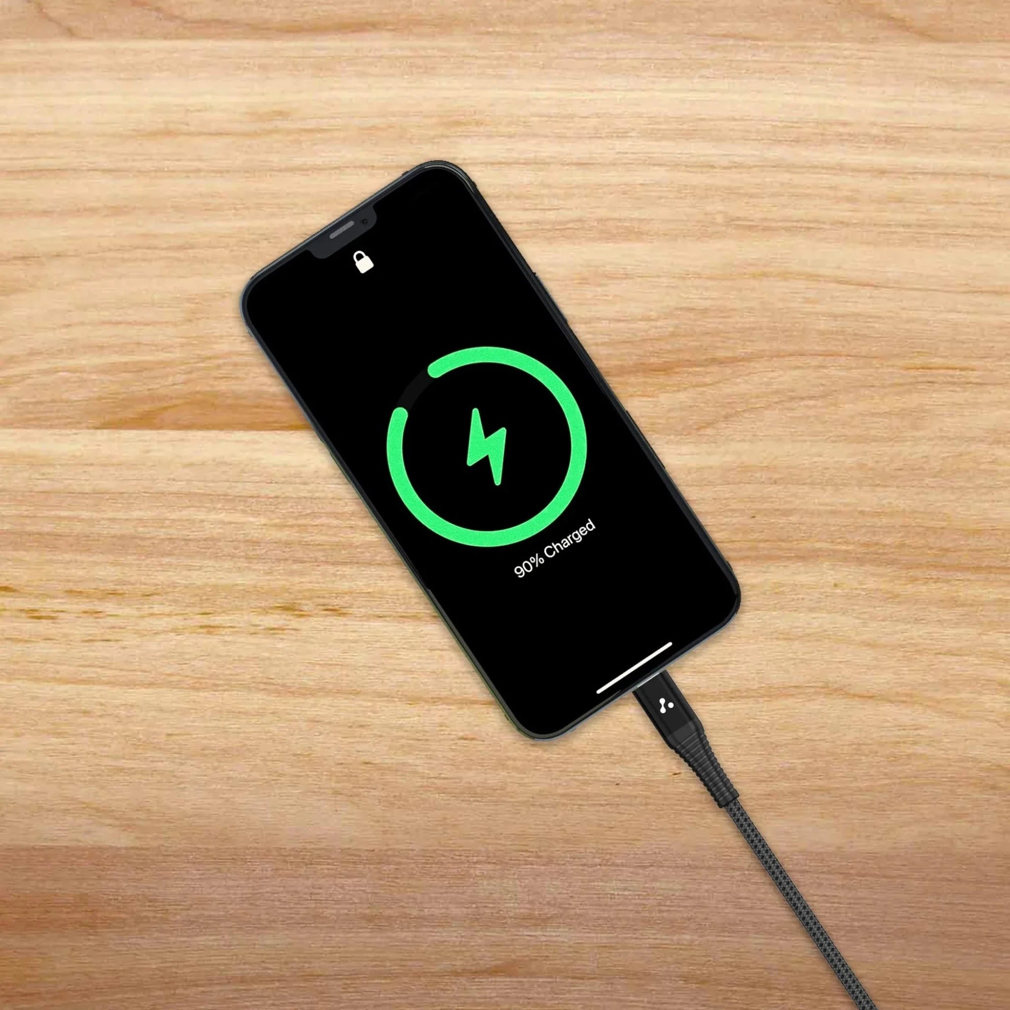 Ambrane Type C to Lightning Cable MFI Certified Braided Cable (1.0M) - AMC-10