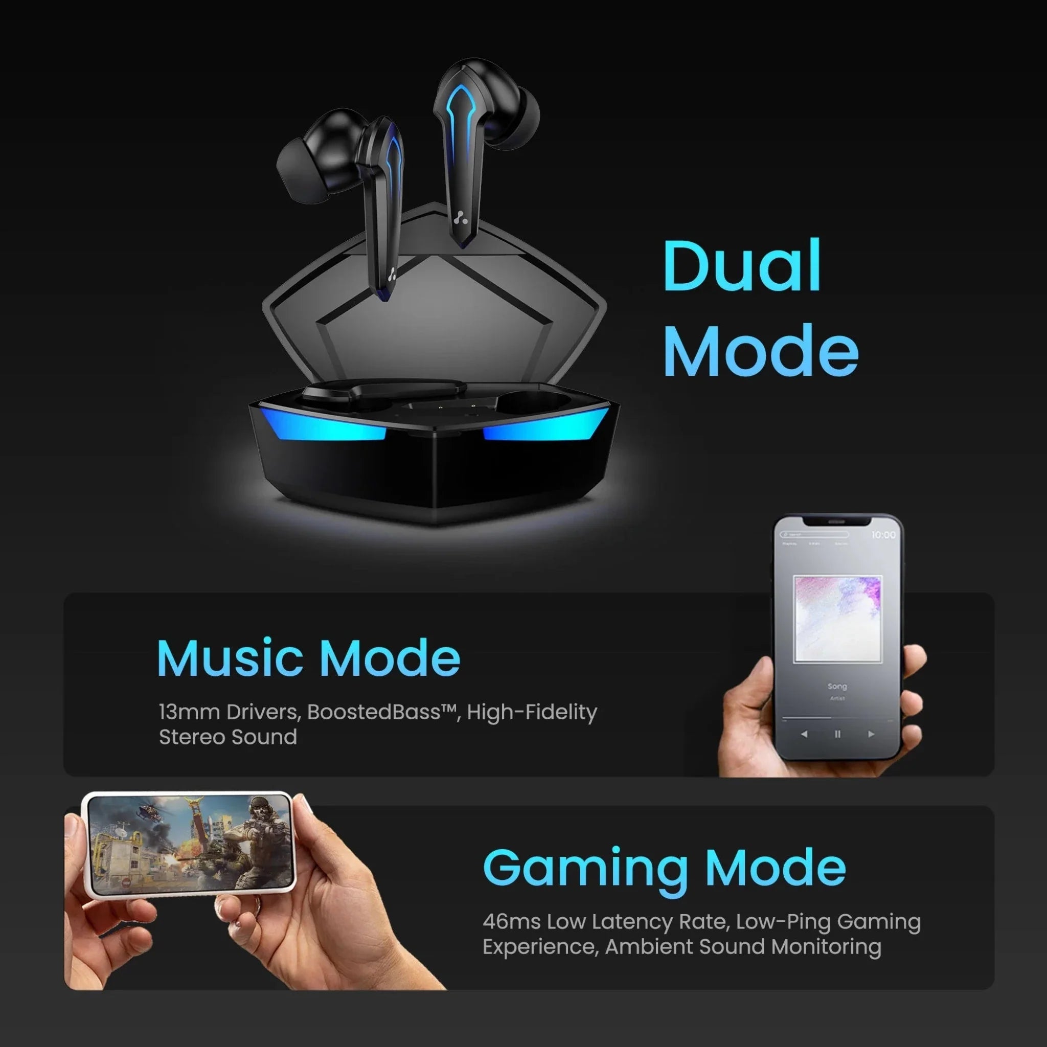 Ambrane True wireless Earbuds - Dots Play