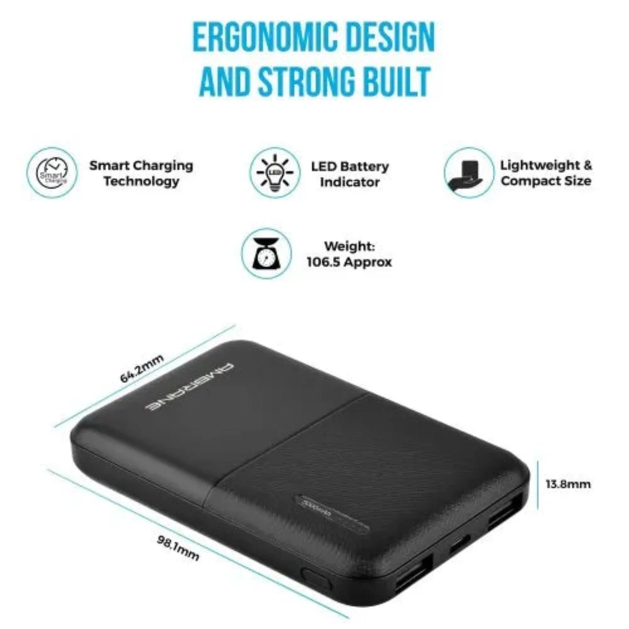 Ambrane Polymer Power Bank 5000 mAh - PP511
