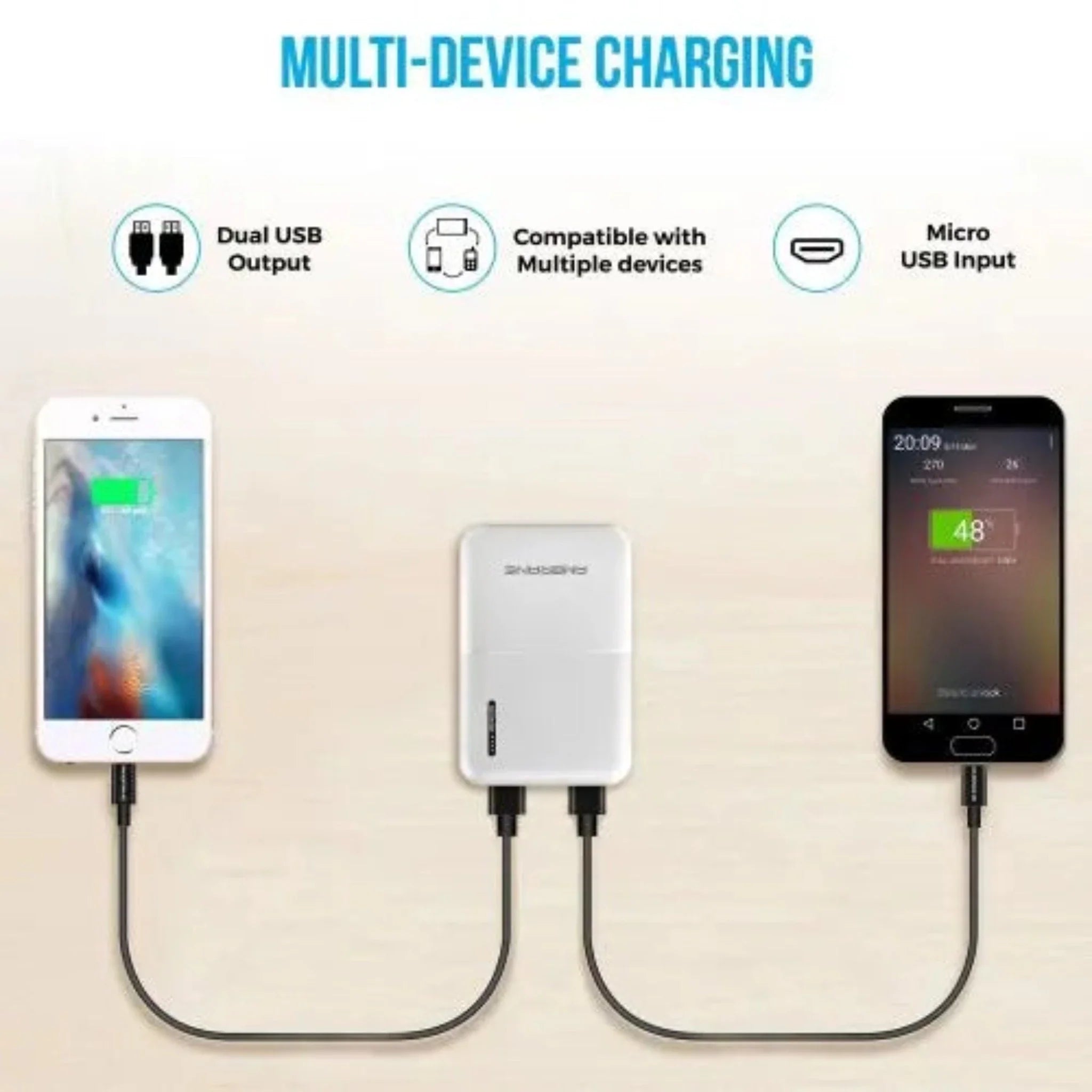 Ambrane Polymer Power Bank 5000 mAh - PP511