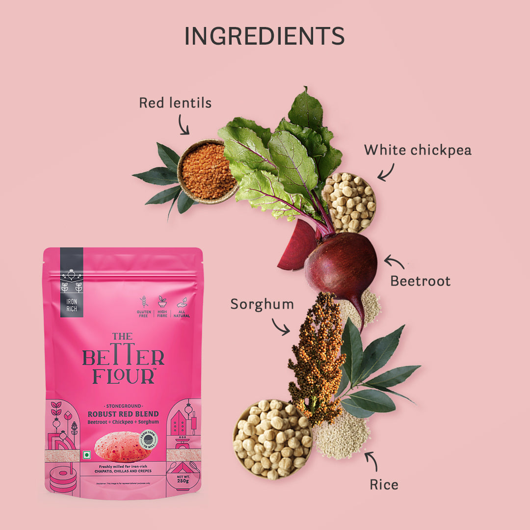 Robust Red Flour Blend 250 Gms