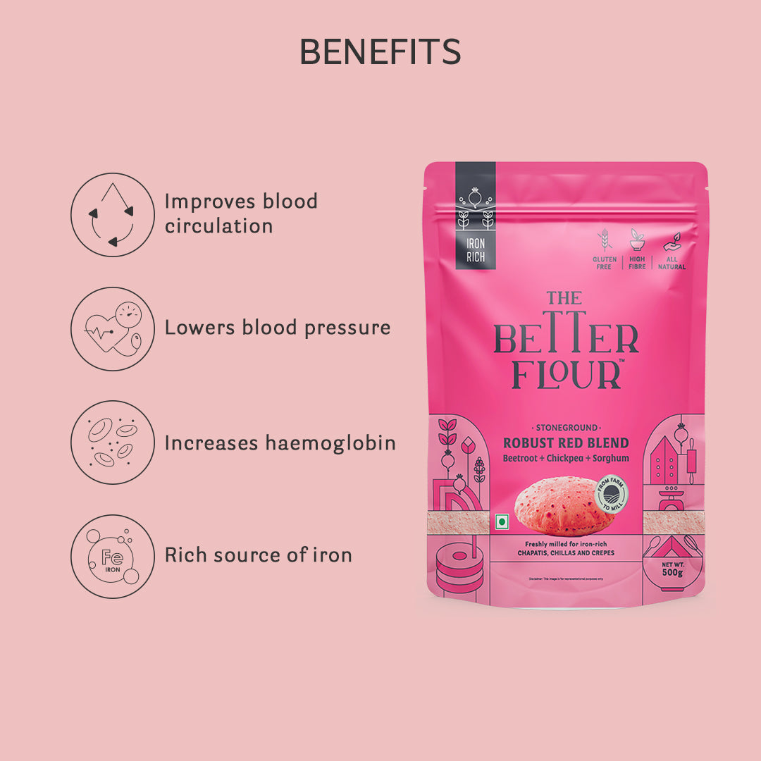 Robust Red Flour Blend 500 Gms