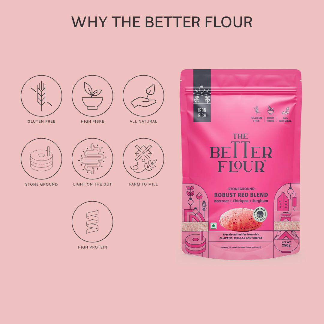 Robust Red Flour Blend 250 Gms