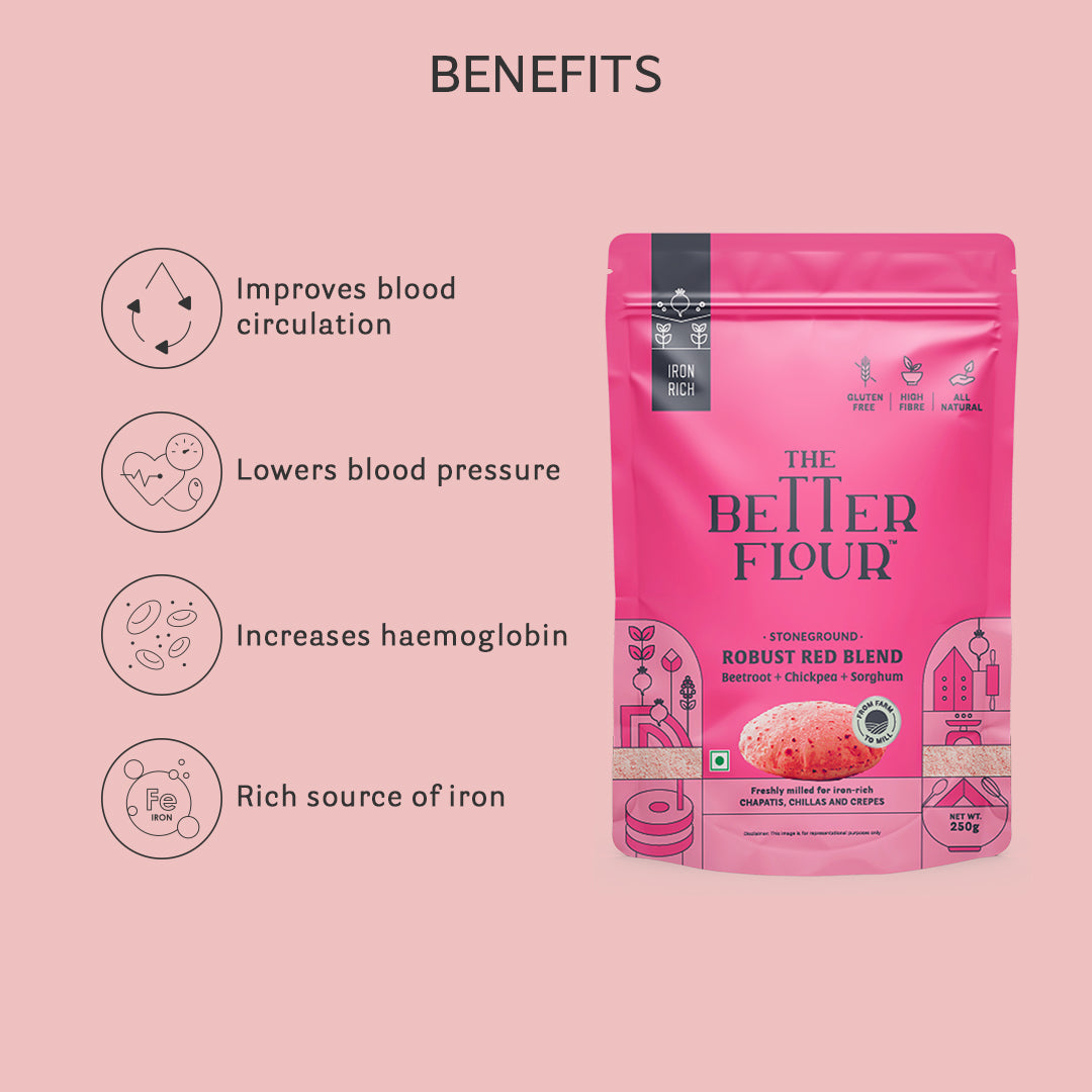 Robust Red Flour Blend 250 Gms