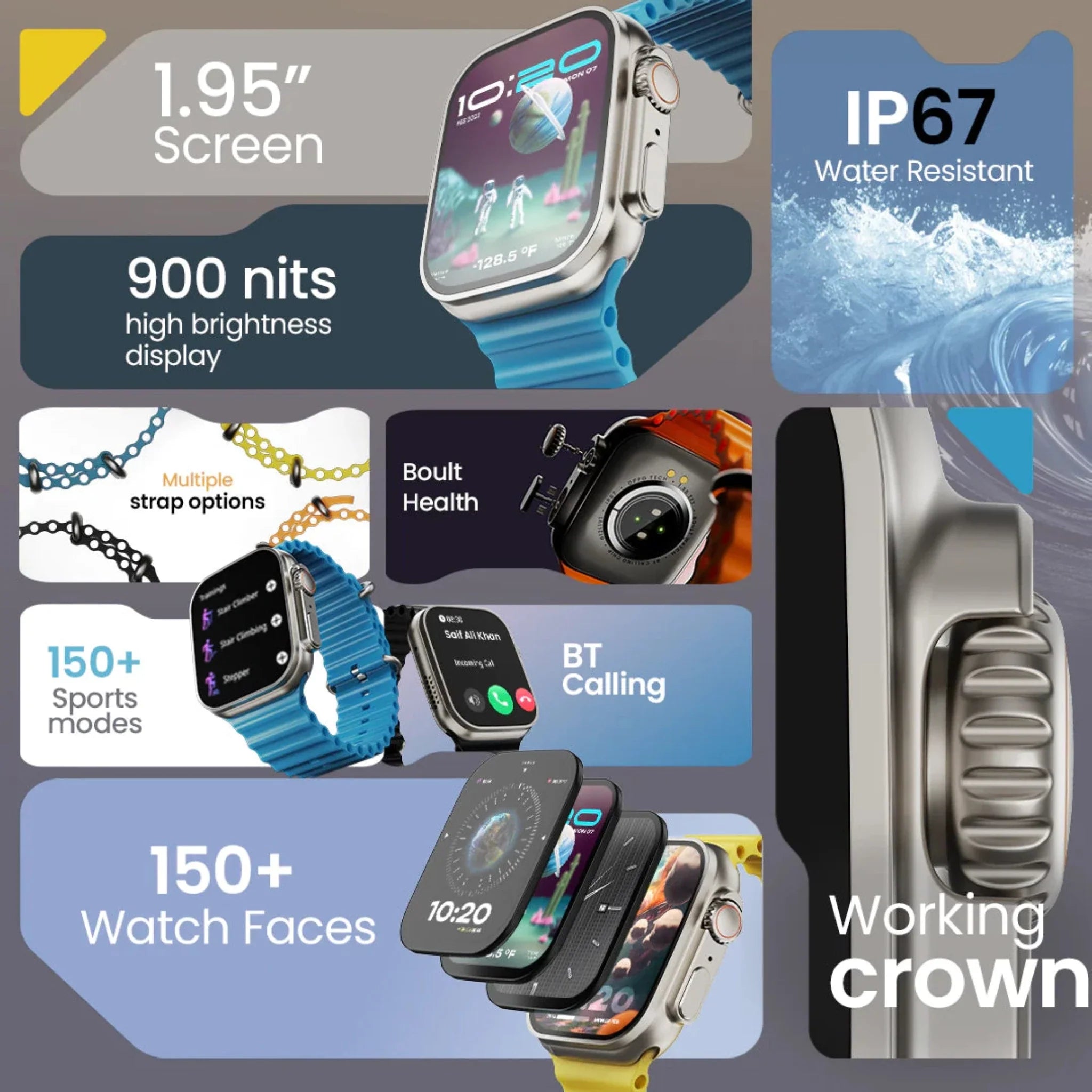 Boult Crown Smartwatch