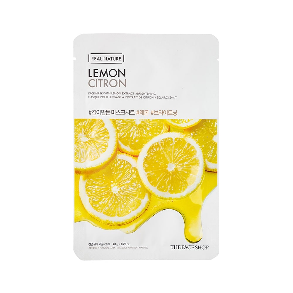 Real Nature Lemon Face Mask