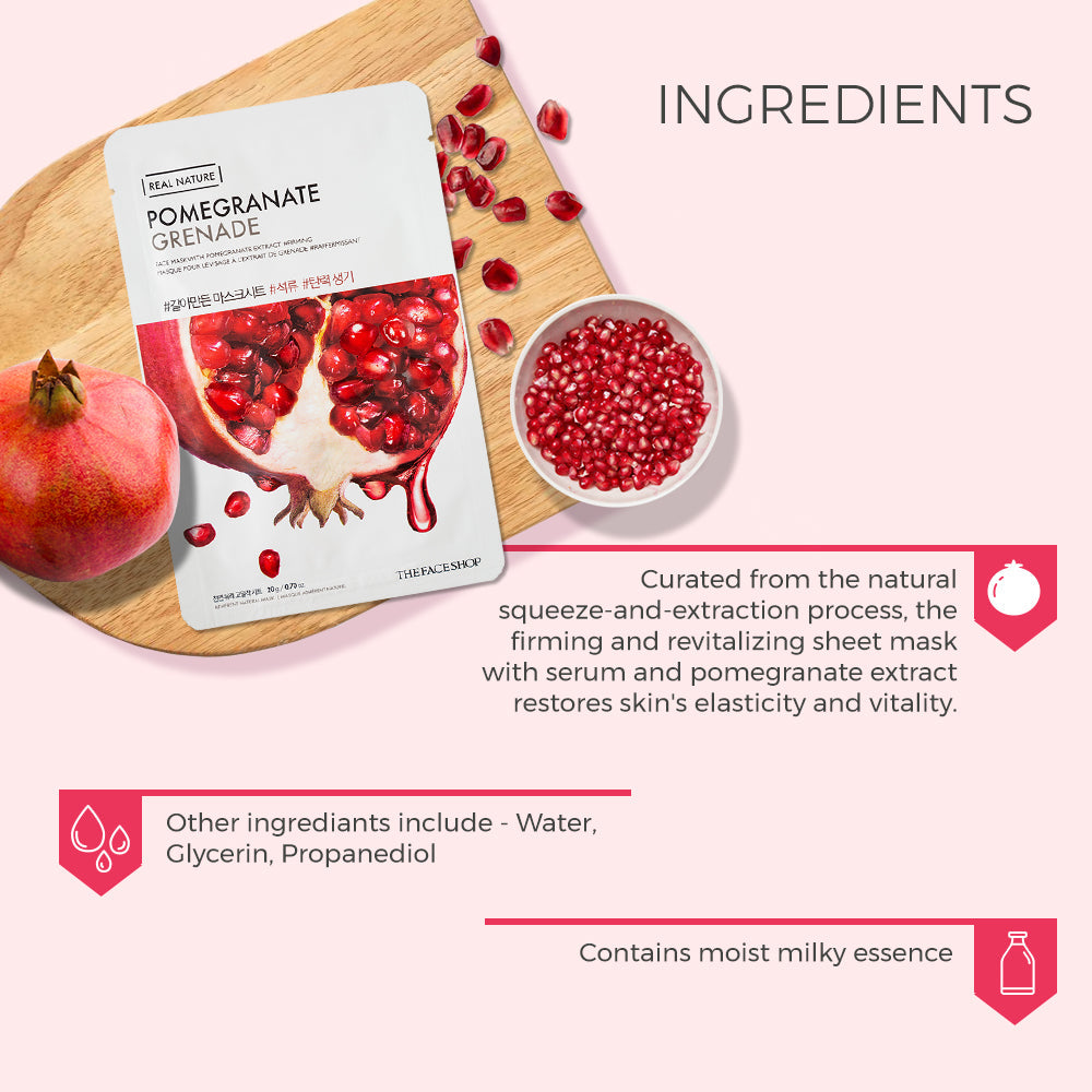 Real Nature Pomegranate Face Mask