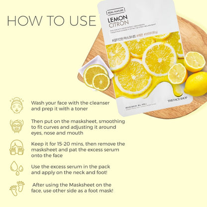 Real Nature Lemon Face Mask