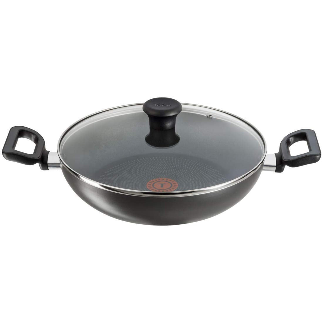 Tefal Kadai 28 Cm G Lid Greyish Black Delicia