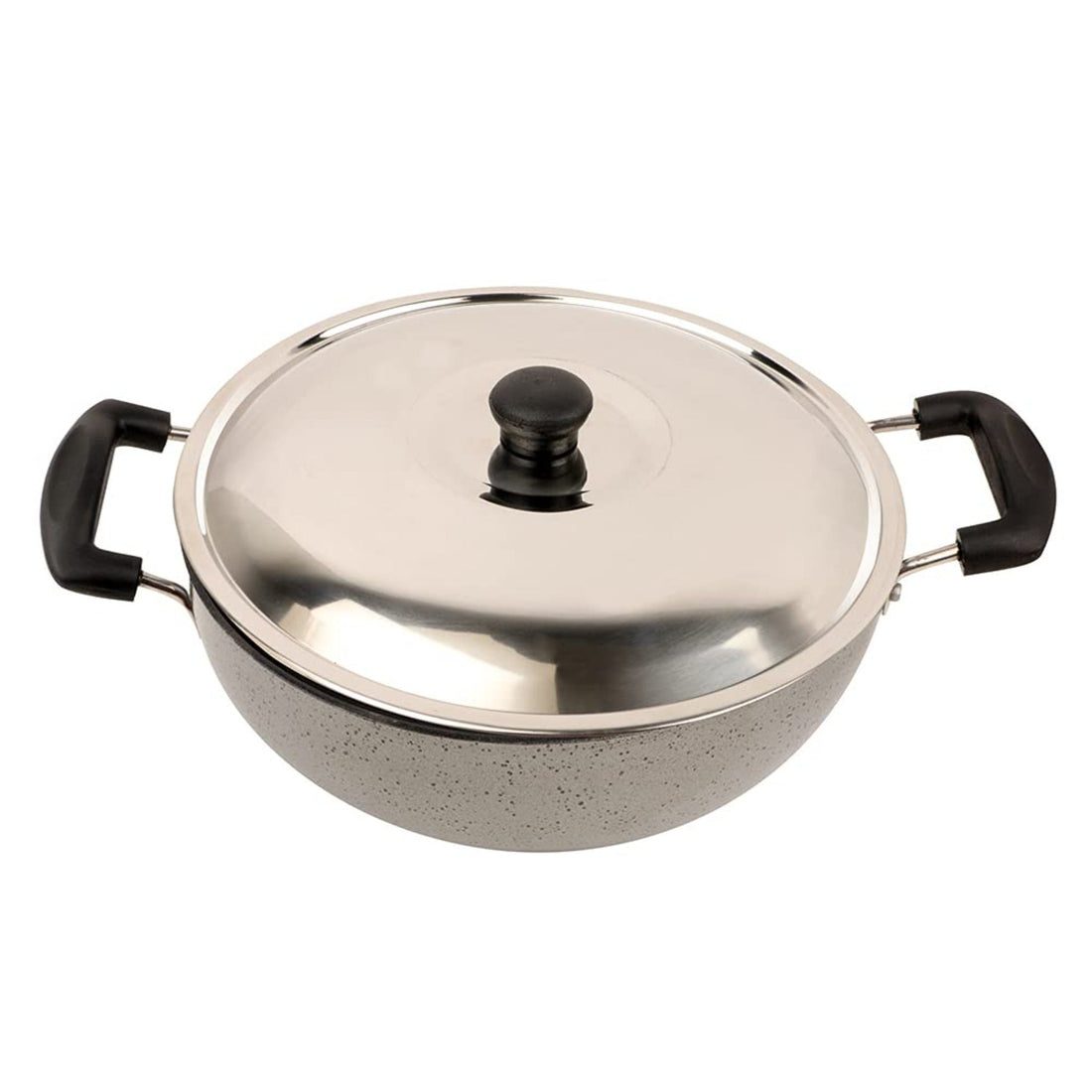 KANCHAN Deep Kadhai with SS Lid - 2.50 Ltr Non - Stick Cookwares