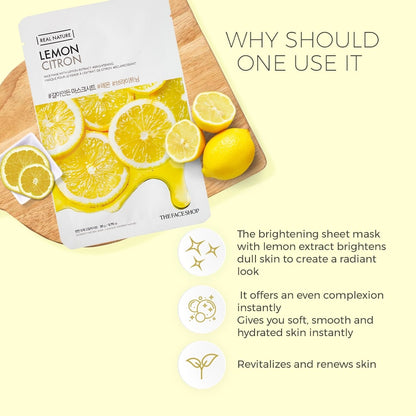 Real Nature Lemon Face Mask