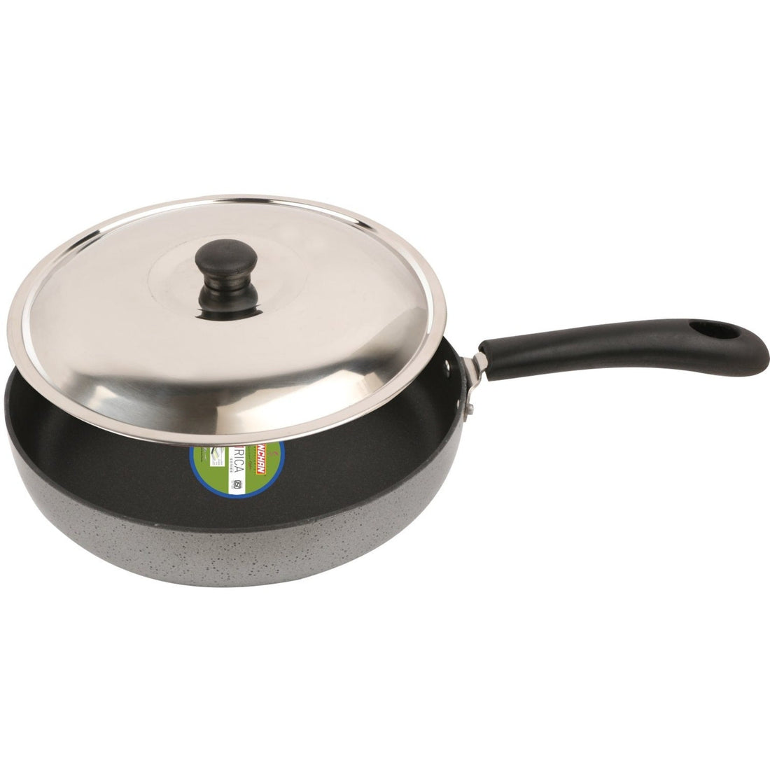 KANCHAN Fry Pan with SS Lid - 230 mm Non - Stick Cookwares