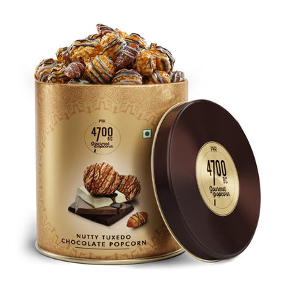 Nutty Tuxedo Chocolate Popcorn