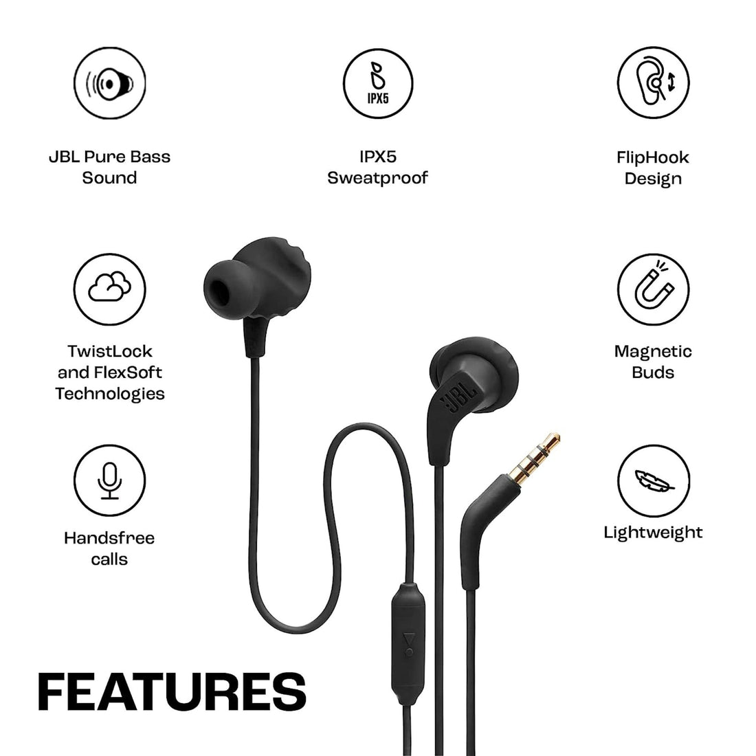 JBL ENDURANCE-RUN-2-WIRED Earphone