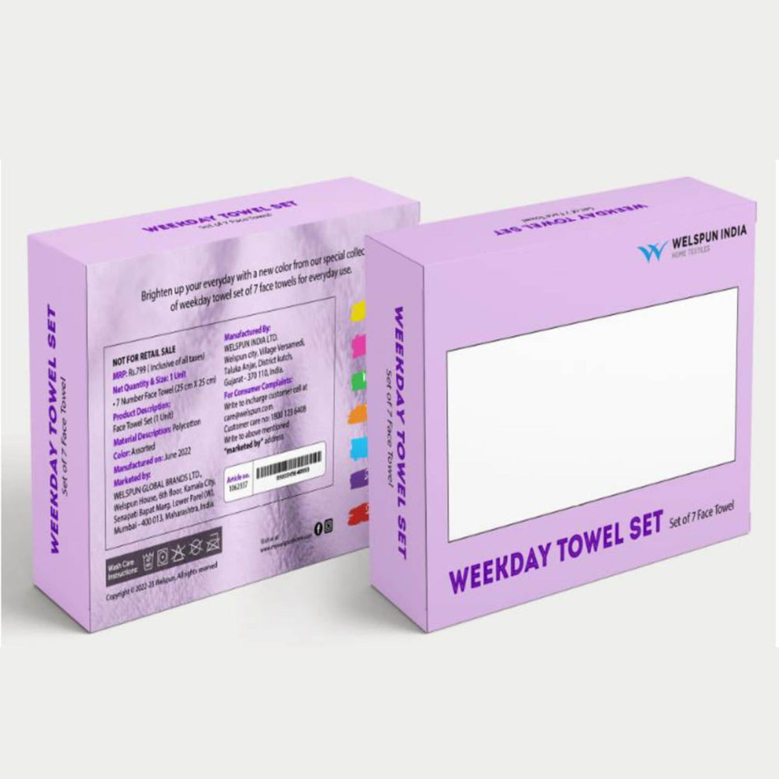 Welspun Weekday FT Set of 7