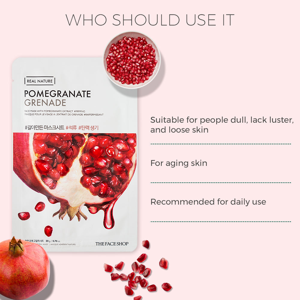 Real Nature Pomegranate Face Mask