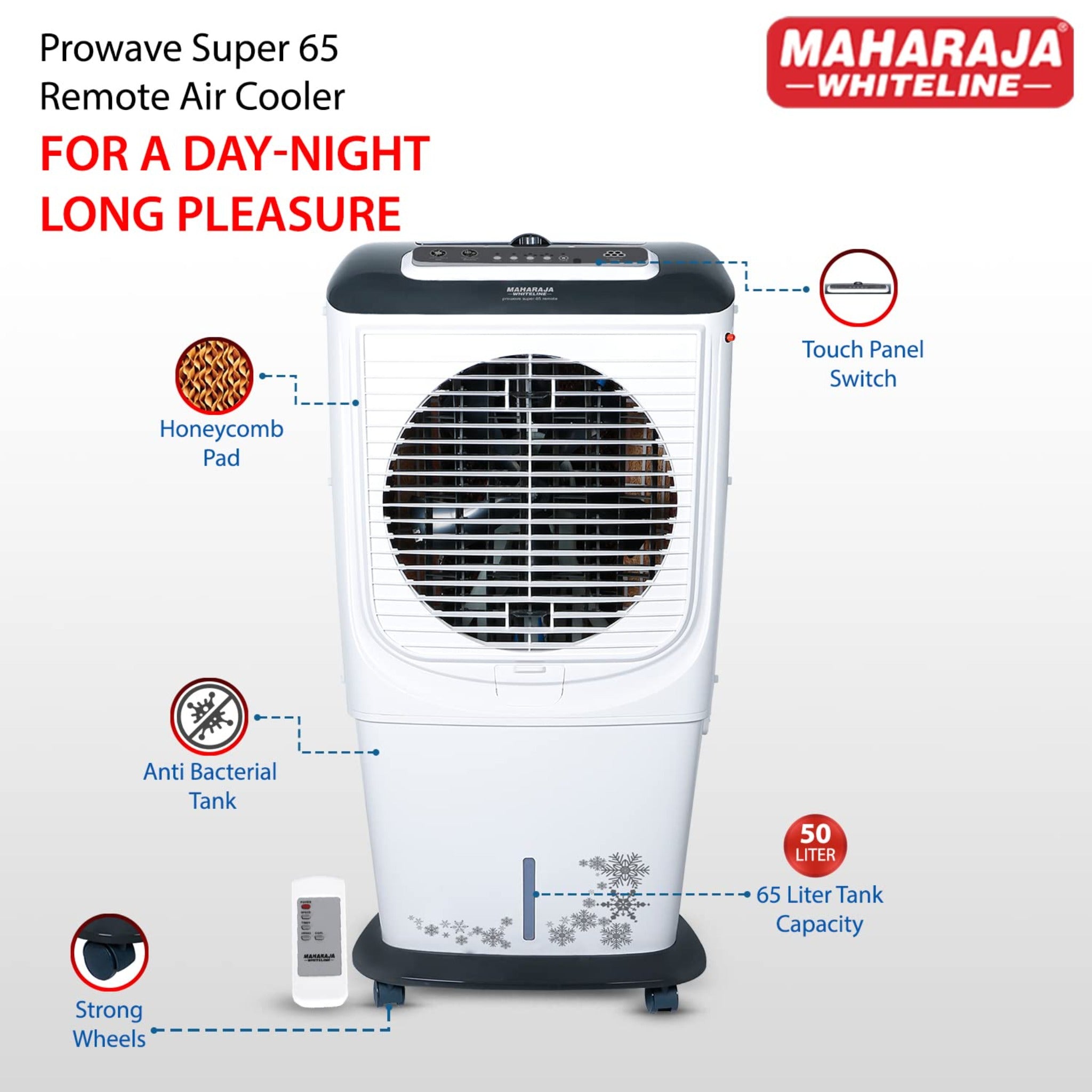 Maharaja Air Cooler Prowave Super 65 Remote