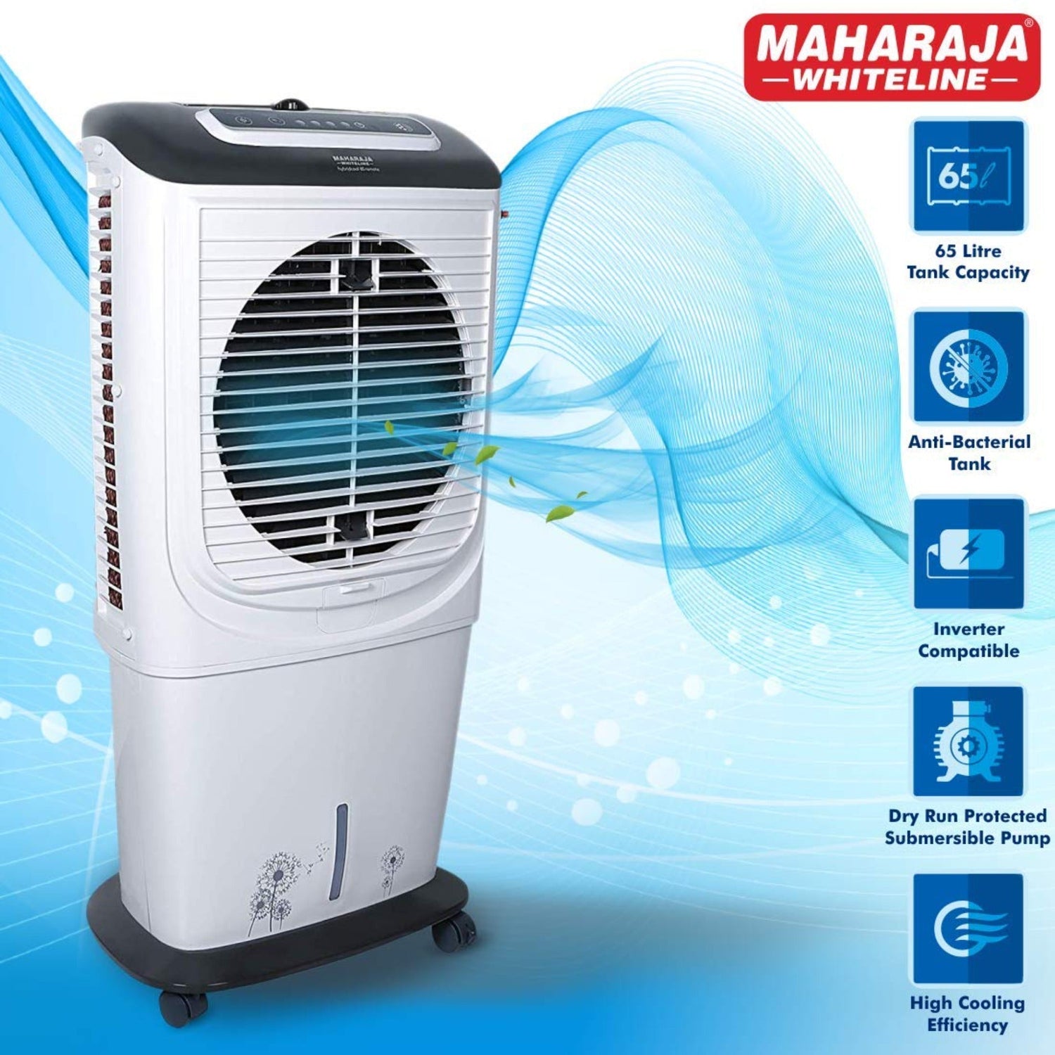 Maharaja Air Cooler Hybridcool 65 Ltr Remote