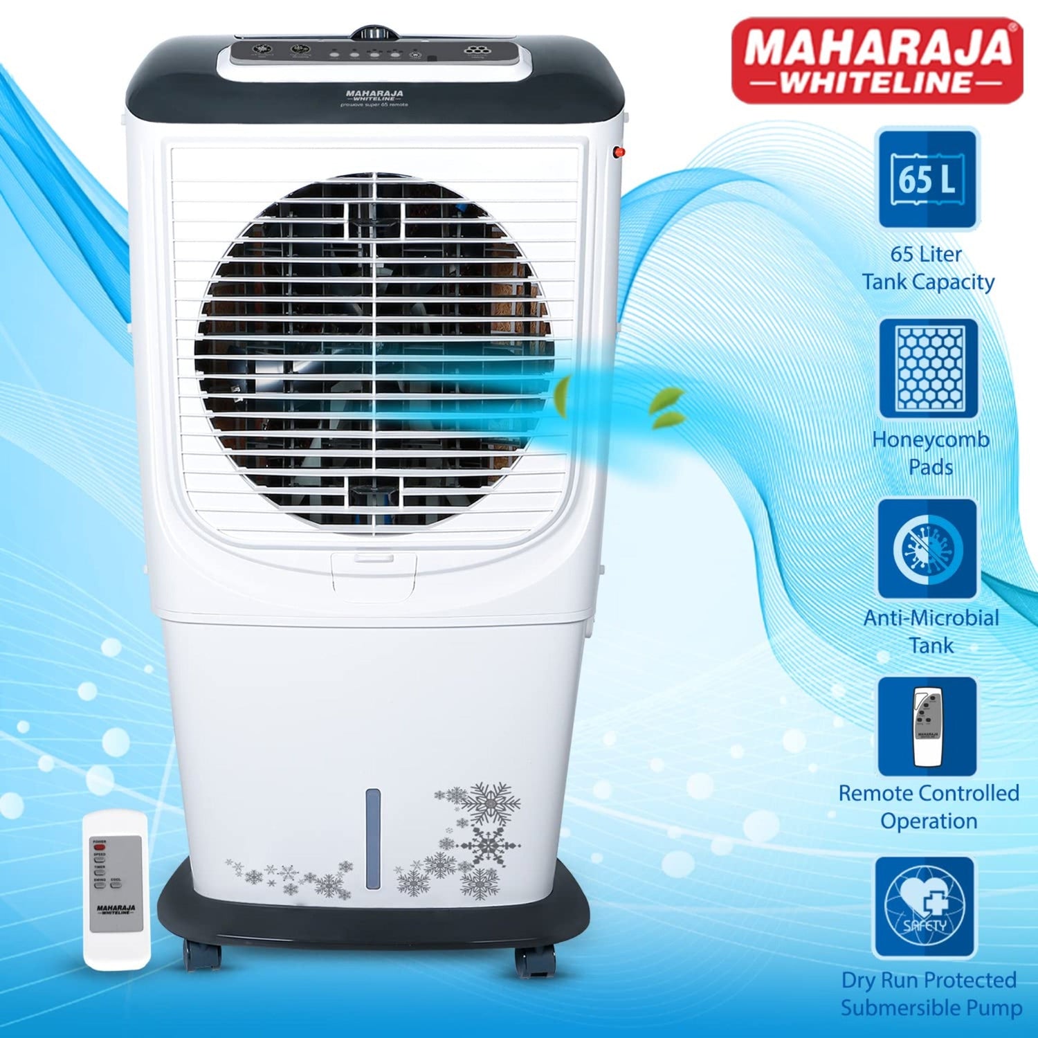 Maharaja Air Cooler Prowave Super 65 Remote