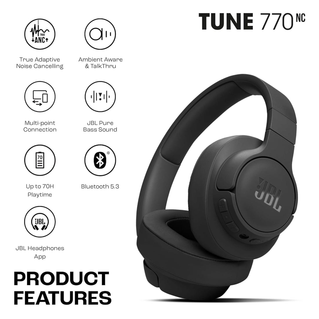 JBLT770NC Bluetooth Headphone