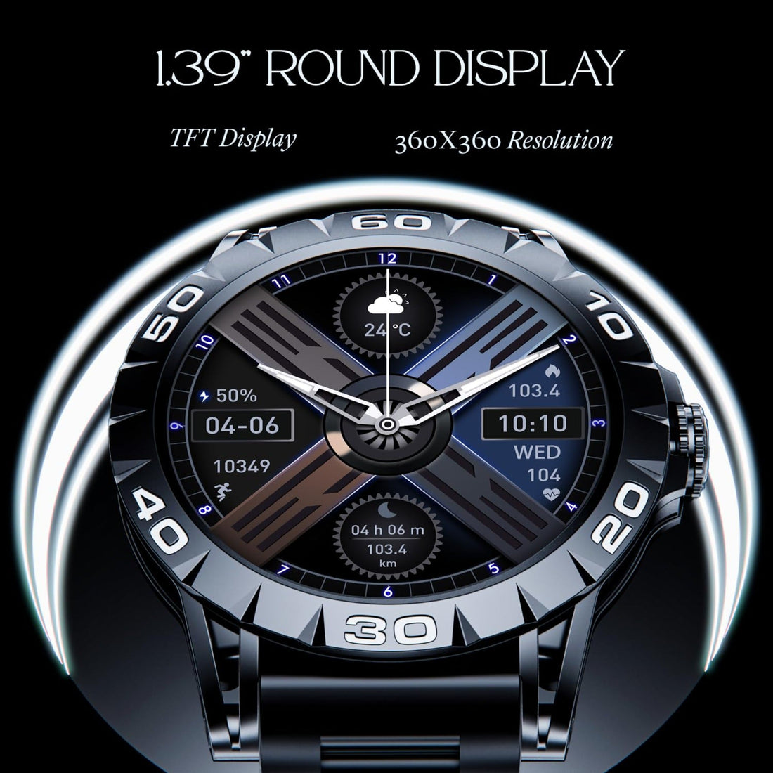 Boat Enigma Z30 - Classic Black Smart Watch
