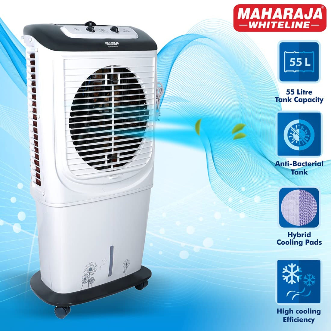 Maharaja Air Cooler Hybridcool 55 Ltr Remote