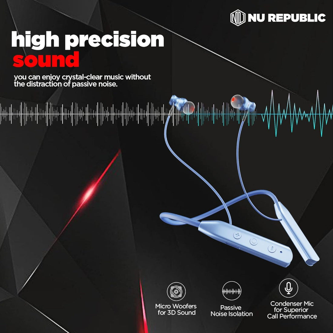 Nu Republic Pulse Metal BT Neckband
