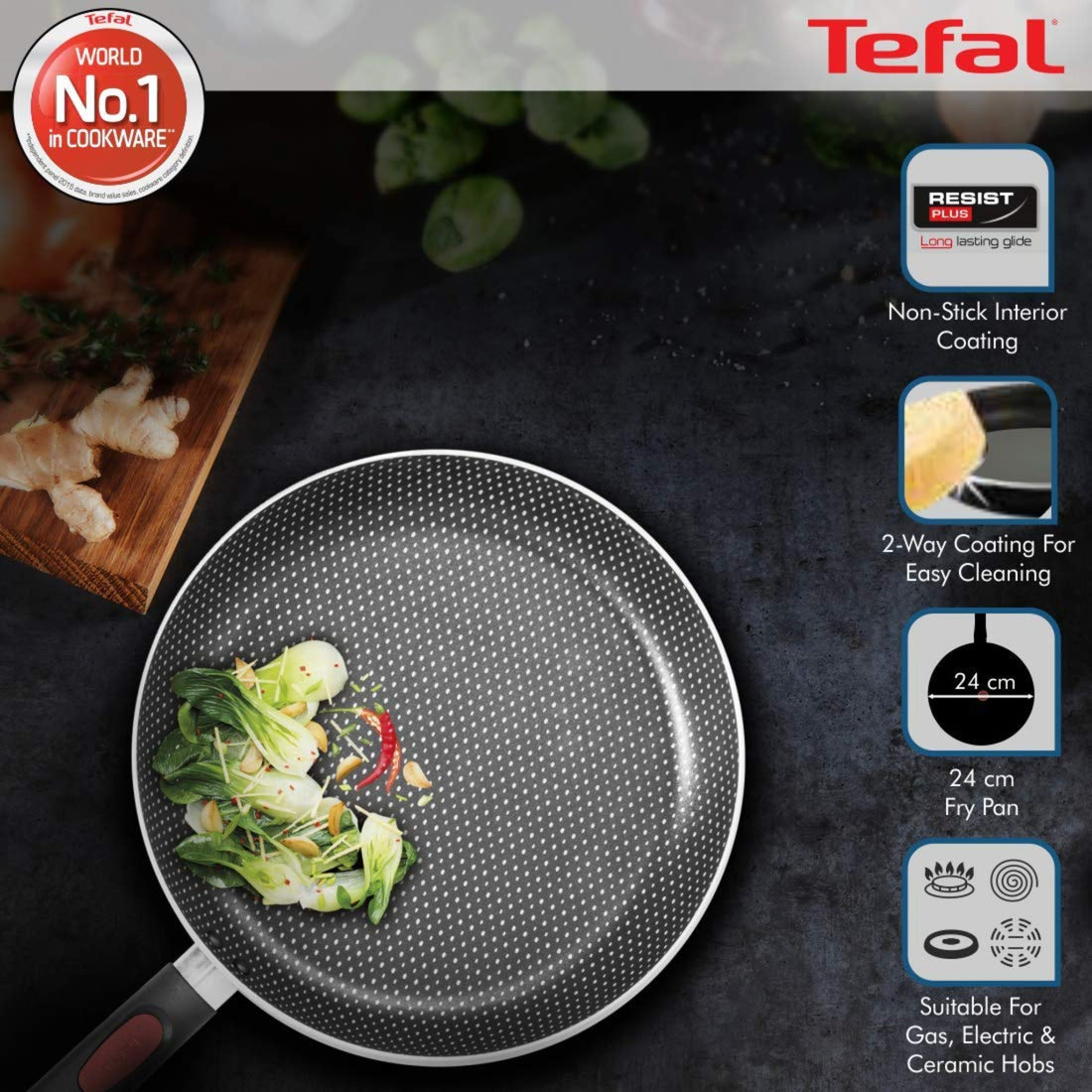Tefal Fry Pan 24 Rio Red Simply Chef