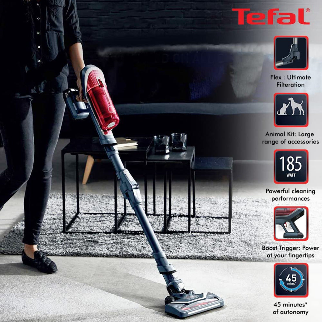 Tefal Vacuum Cleaner Handstick X-Force 8.60 Animal Care