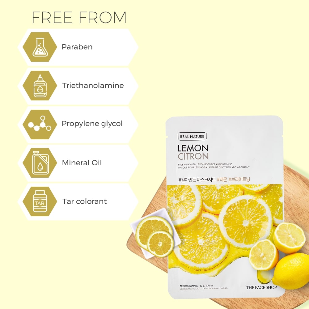 Real Nature Lemon Face Mask