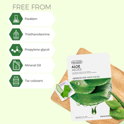 Real  Nature  Aloe  Face  Mask