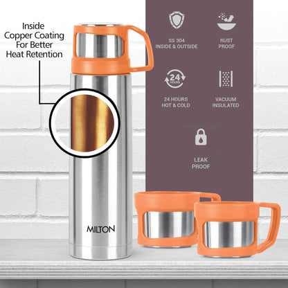 Milton rejoice Gift set-500 ML Flask &amp; 2 mugs