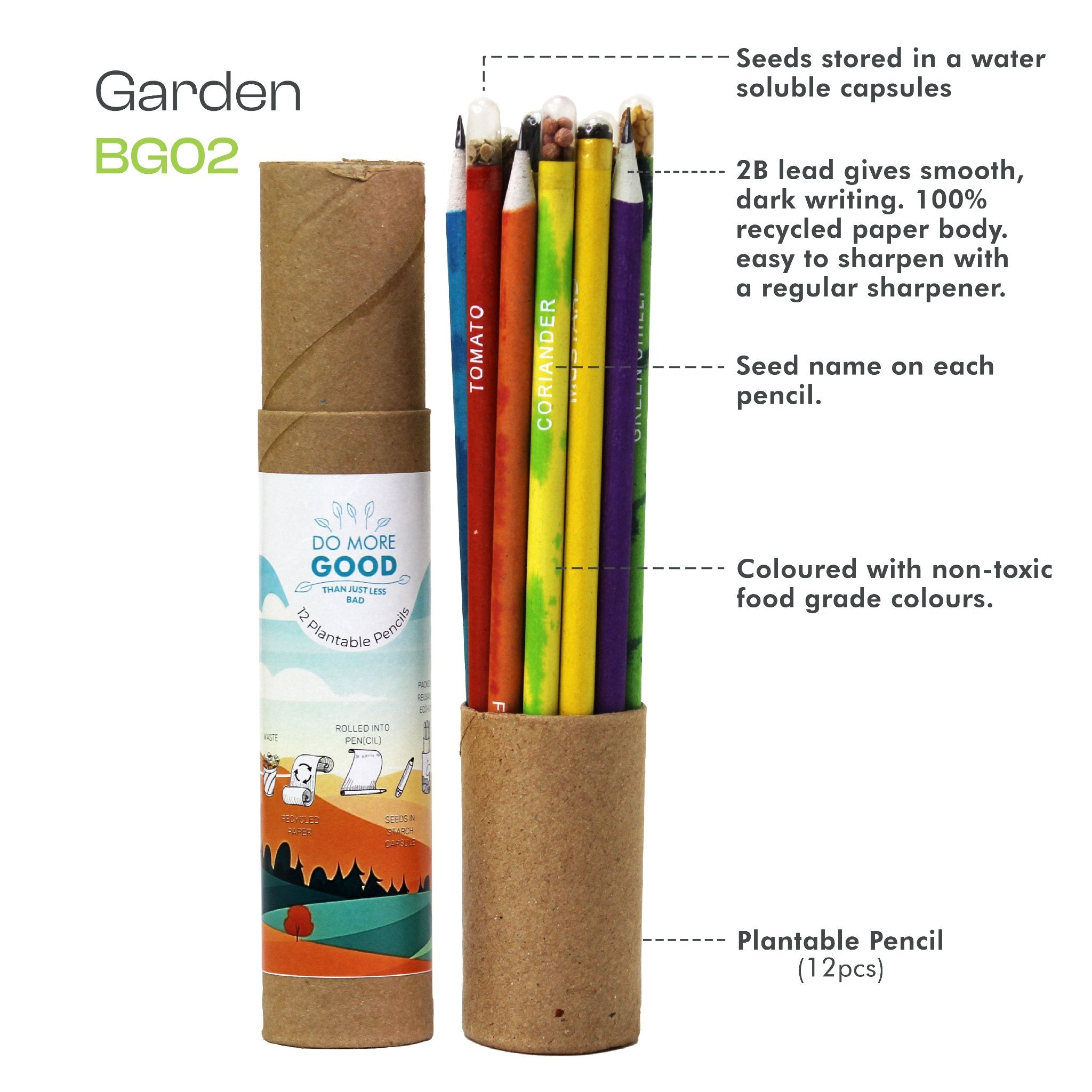 Garden Seed Pencil Set ( 12 Pc )-BG02