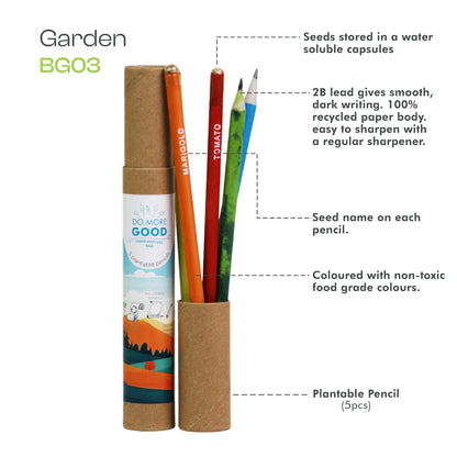 Garden Plantable Pencil Set ( 5 Pc )-BG03