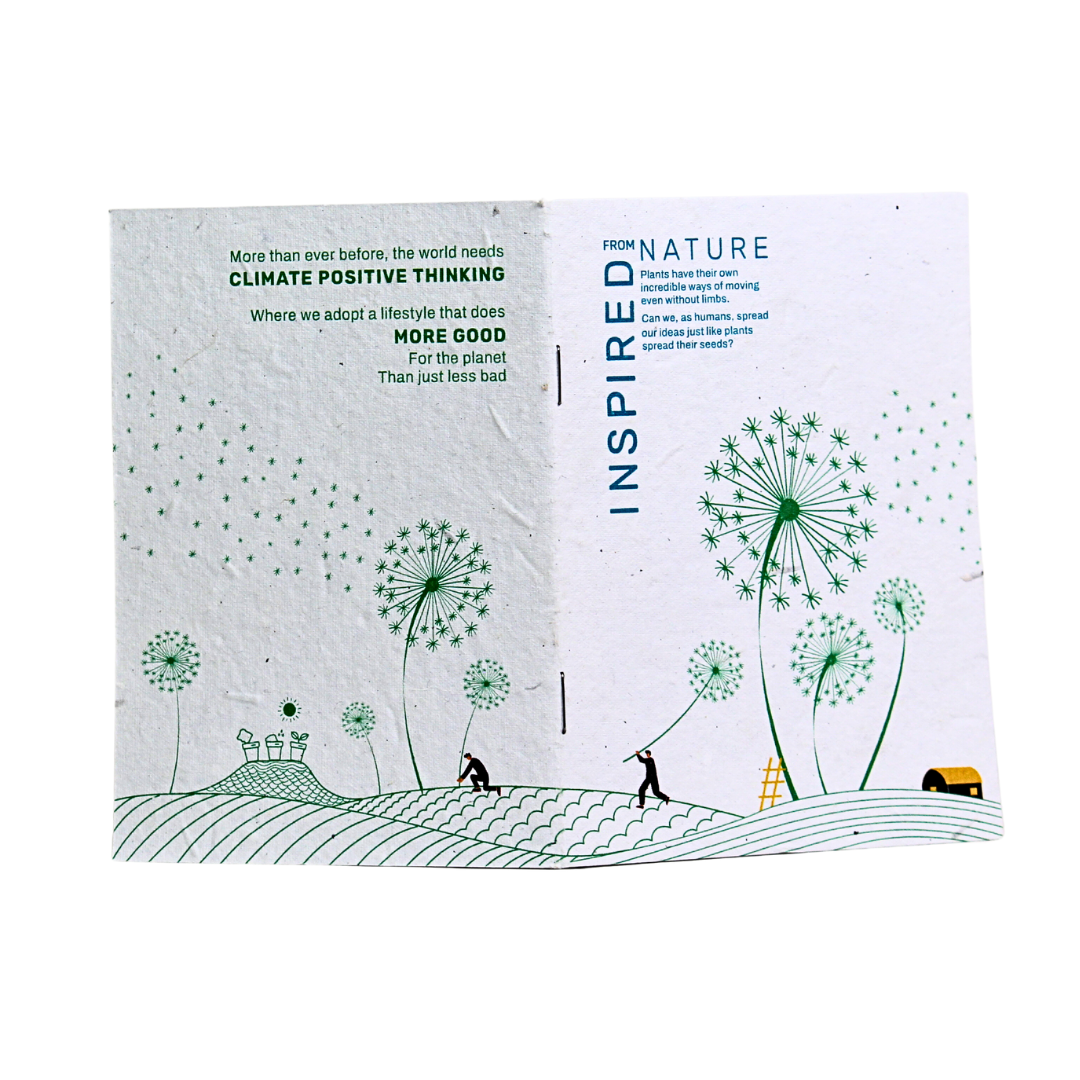 Scribble Plantable Notepad Center Pin 5"x 7": 40p-BG20