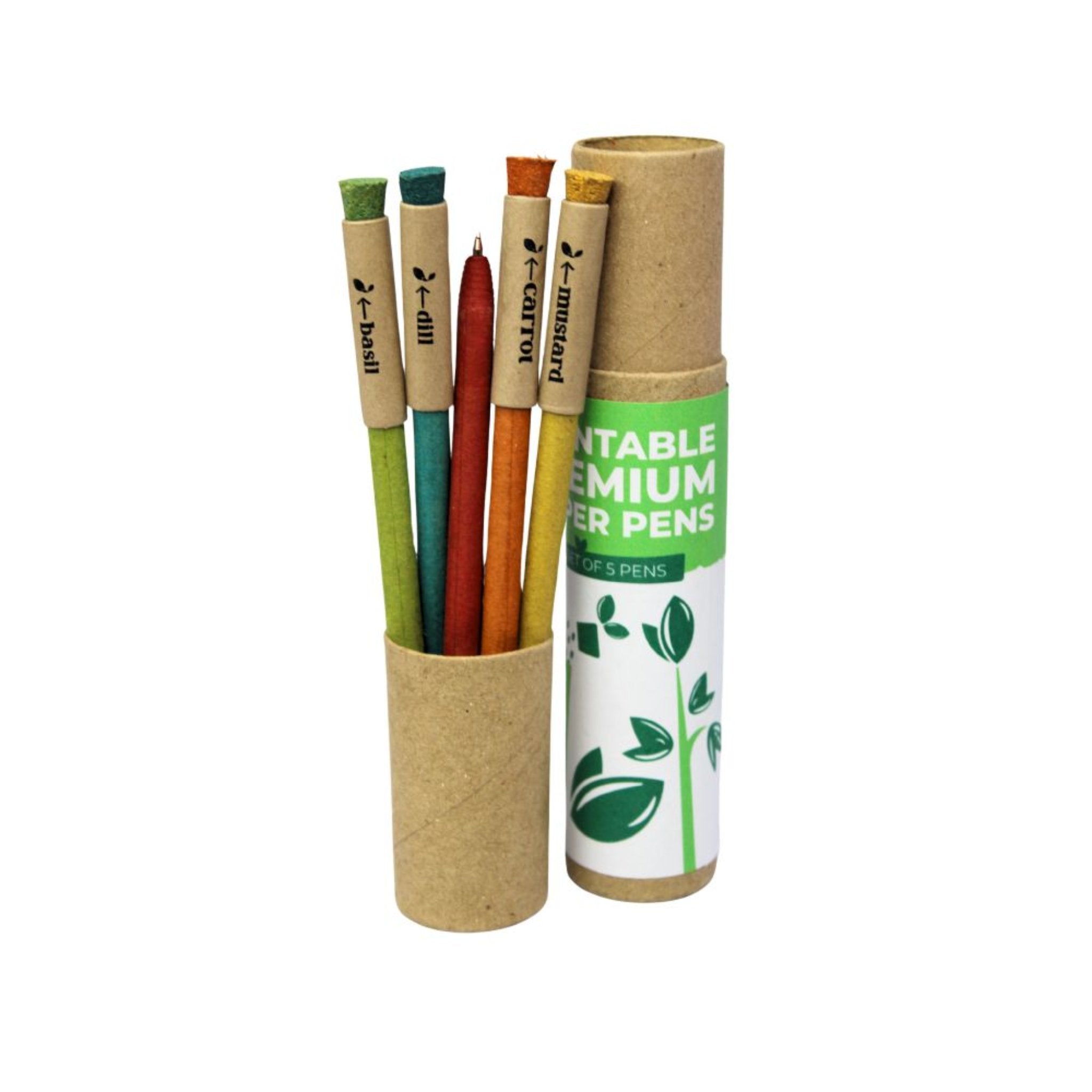 Growmazing Cork Plantable Paper Pen Set ( 5 Pc )-CG11