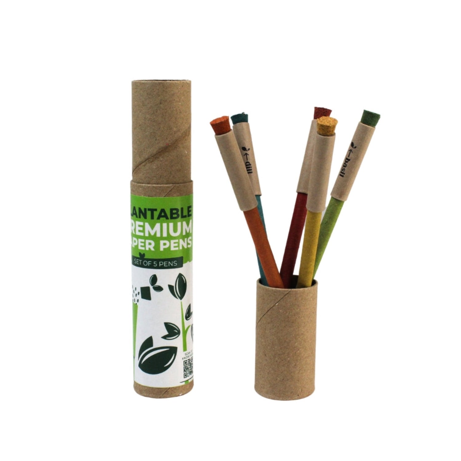 Growmazing Cork Plantable Paper Pen Set ( 5 Pc )-CG11