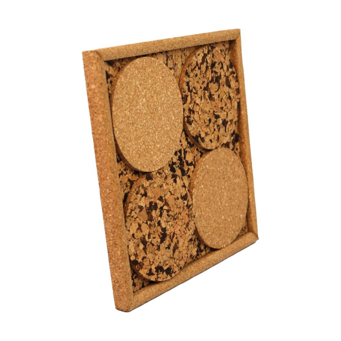 Half Tray Coaster Set ( 4 Cork Coasters )-CK51-04