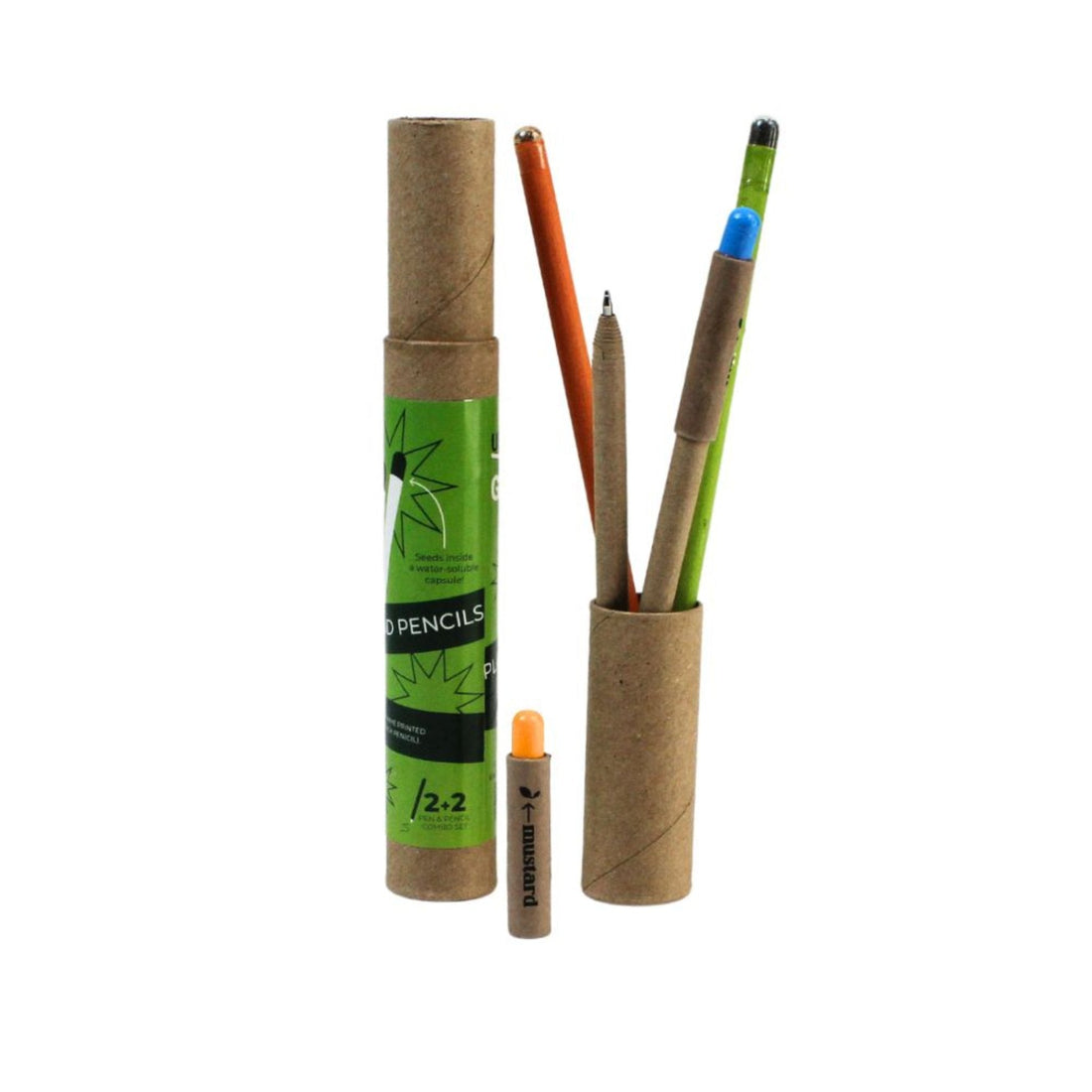 Anti - Plastic 2+2 Combo Plantable Paper Pen &amp; Pencils-GZ14