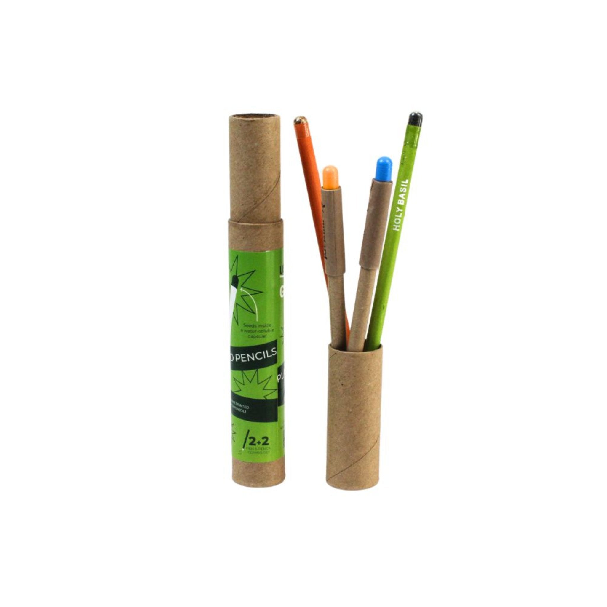 Anti - Plastic 2+2 Combo Plantable Paper Pen &amp; Pencils-GZ14